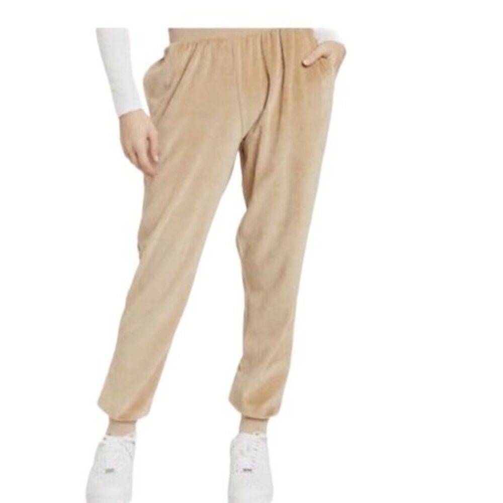 Abound Jogger Sweatpants Tan Large Velour HD4829
